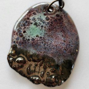 Artisan Handcrafted Ceramic Pendant Necklace